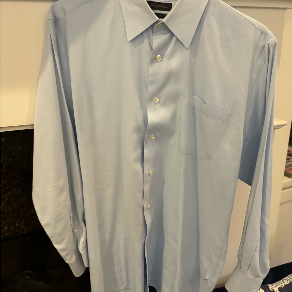 John w Nordstrom Men's Light Blue Dress Shirt